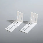 support mural blanc moderne fixe rideau volet accessoire plat lisse