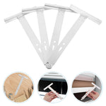 supports murals blancs modernes tringles rideaux acier inoxydable fixations rideaux porte rideaux