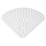 tapis douche anti dérapant blanc tapis sol anti bactérien texture bubble 54cm moderne durable