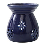 diffuseur bougie aromathérapie blanc bleu marine coeurs étoiles LOVE moderne floral soucoupe pinceau huile