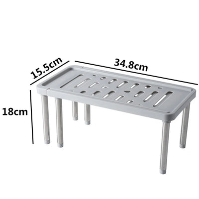 Étagère télescopique blanche pour rangement épices cuisine