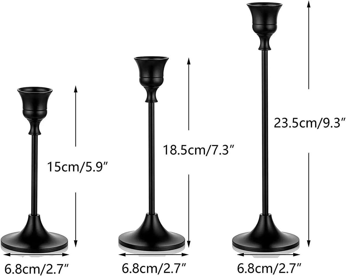 bougeoirs table or noir modernes minimalistes supports bougies grille tailles