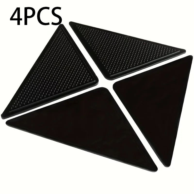 fixateur tapis antidérapant adhésif noir surface rugueuse sangles bandes sécurité domestique