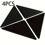fixateur tapis antidérapant adhésif noir surface rugueuse sangles bandes sécurité domestique