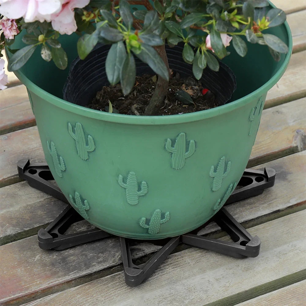 supports pot fleur noir orange clips modernes pots fleur fixations