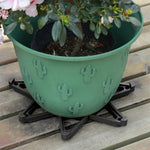 supports pot fleur noir orange clips modernes pots fleur fixations