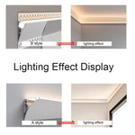 éclairage intérieur led barre lumineuse aluminium blanc moderne clips chambre coucher
