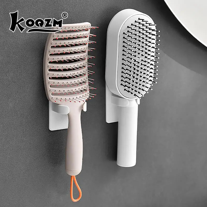 support mural porte brosses adhésif plastique moderne rose beige vert bleu blanc