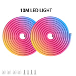 bande lumineuse led rgbic néon 10m contrôleur zigbee télécommande moderne