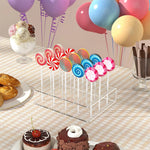 présentation transparente acrylique cake pops lollipops mariage anniversaire noël décoration pâtisseries fleurs ballons guirlandes