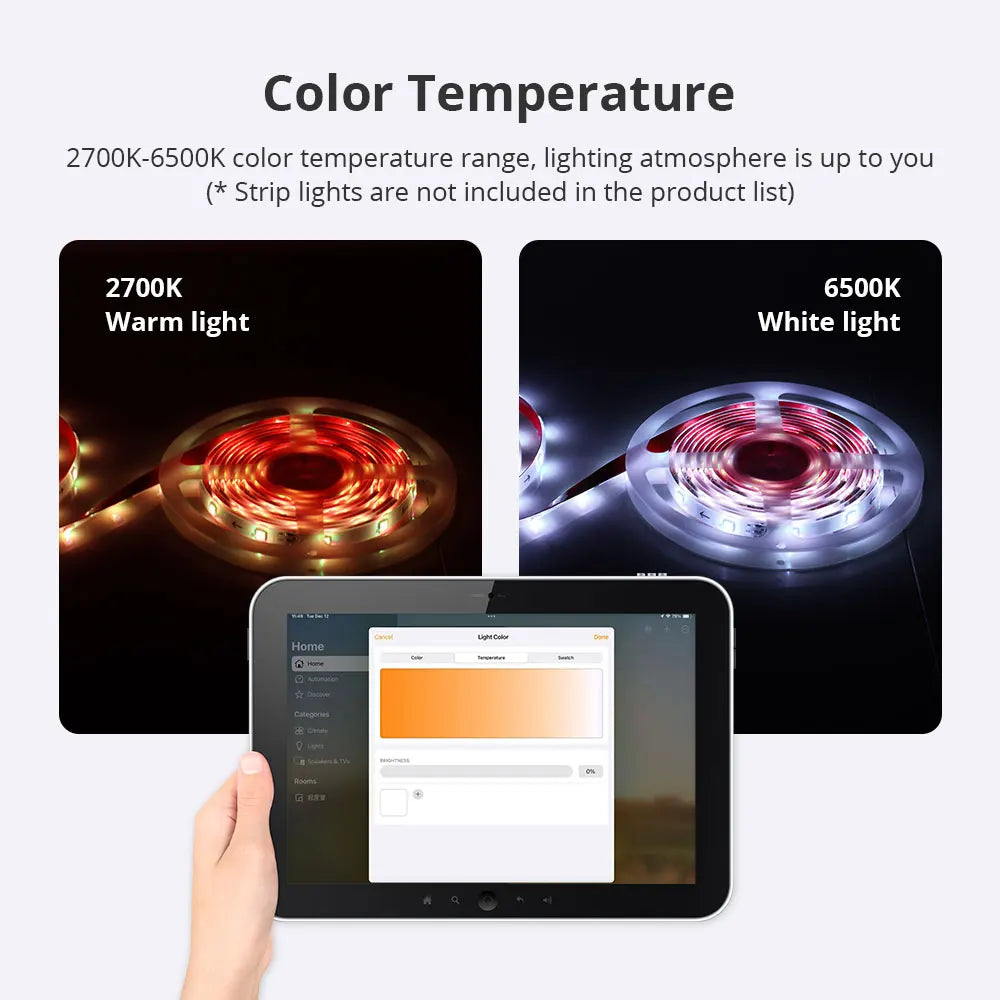 contrôleur bande led wifi compatible homekit google alexa smartthings contrôlabilité voix