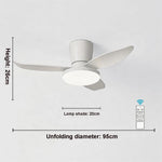 ventilateur moderne noir bois foncé simple silencieux led controle mural traditionnel garantie