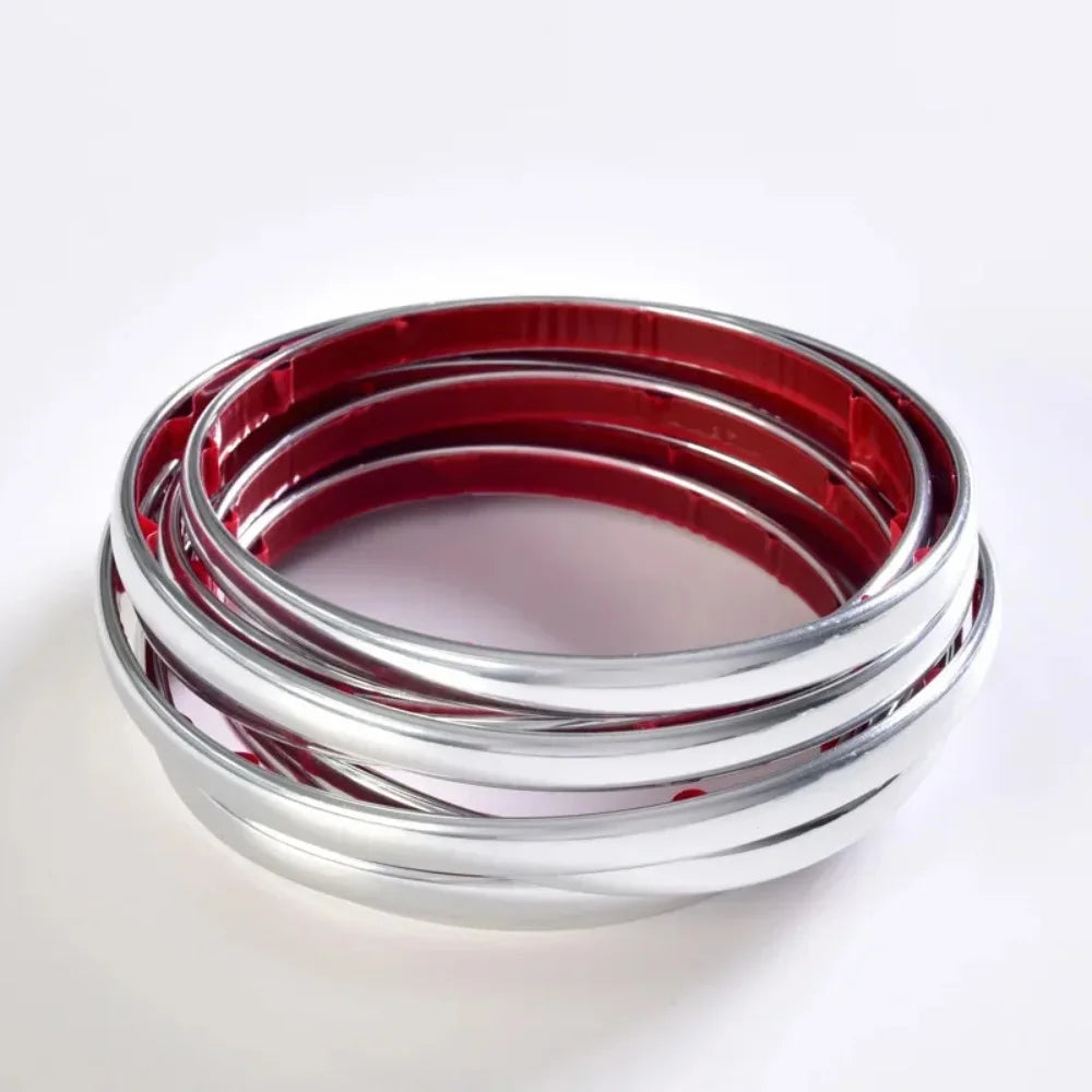 moulures décoratives souples adhésives couleurs or argent rouge noir moderne minimaliste