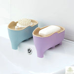 porte savon éléphant forme animaux lisses texturés picots couleurs variées décoration salle bain