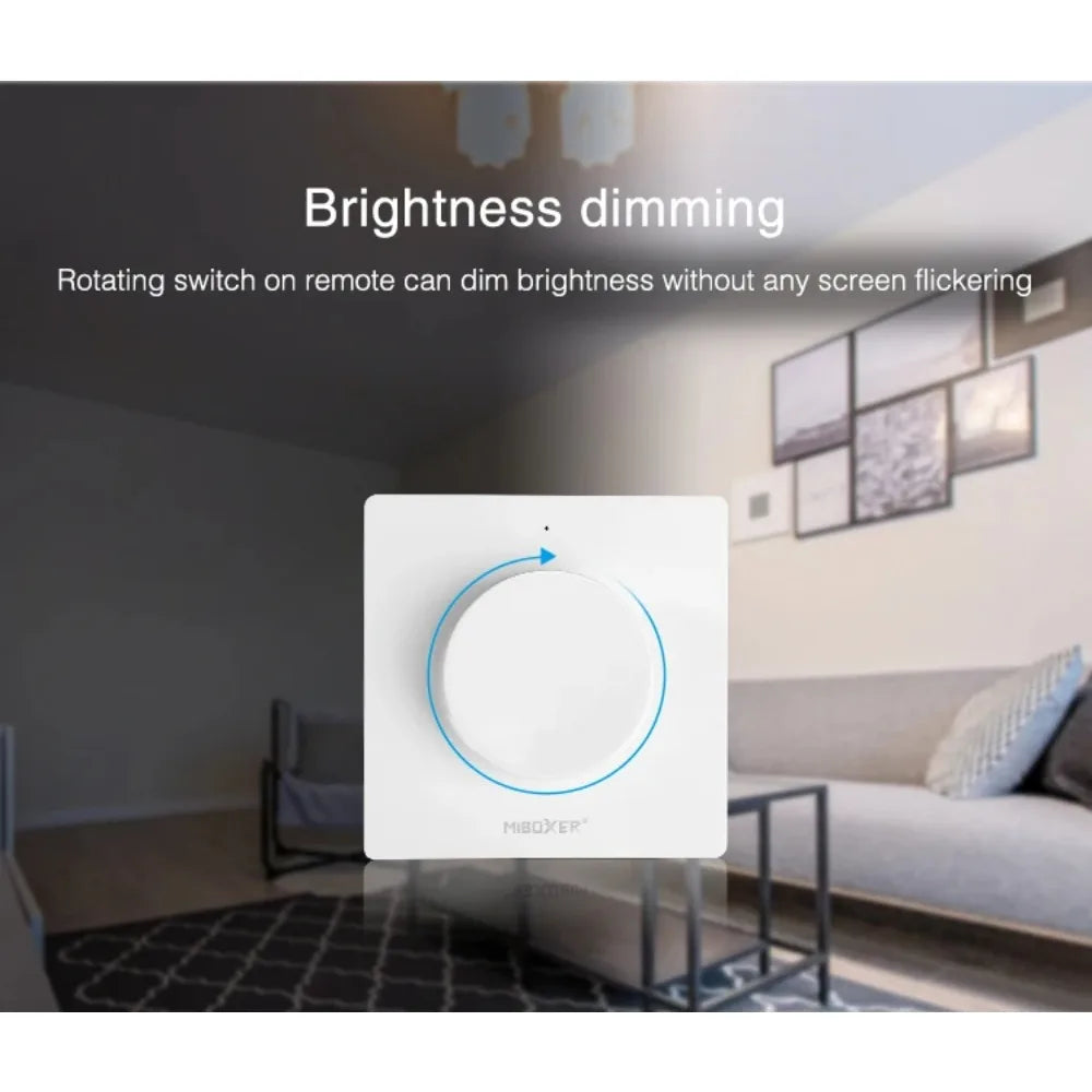 interrupteur lumiere intelligent blanc noir rond lisse moderne minimaliste adhésif zigbee 3.0 alexa google