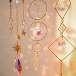 guirlande décorative or transparente étoiles lunes soleils cristal boho vintage romantique
