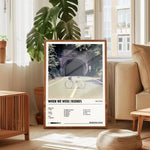 affiches encadrées modernes paysages naturels textes imprimés noir blanc gris opaque minimaliste