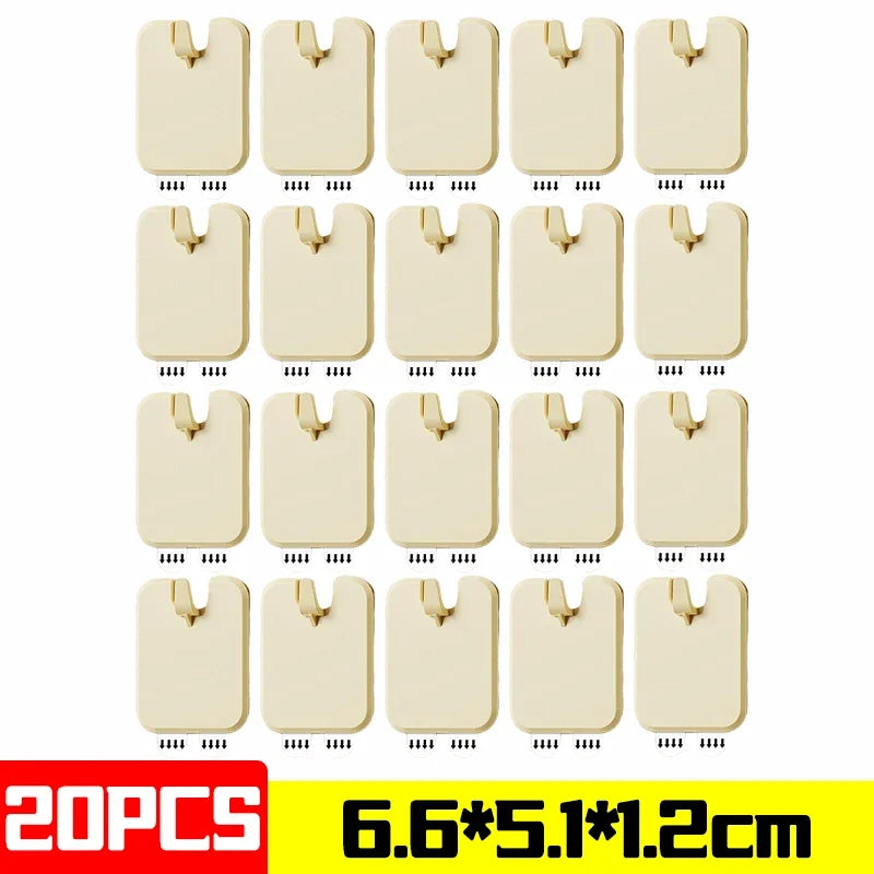 clips fixation cadres blanc beige modernes adhésifs solides étanches multiples utilisation