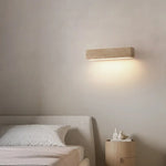 applique murale led moderne pierre naturelle texture marbrée beige marron clair éclairage minimalisteintérieurextérieur