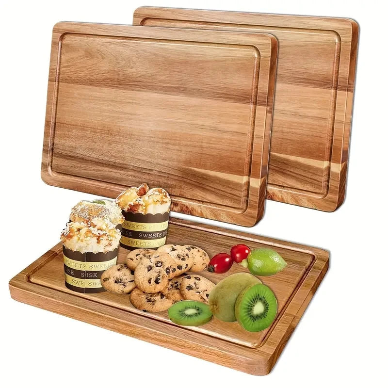 planches découper bois hêtre noyer steak fruits légumes rustique moderne