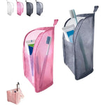 Sac rangement maille imperméable rose moderne brosse dents voyage toilete