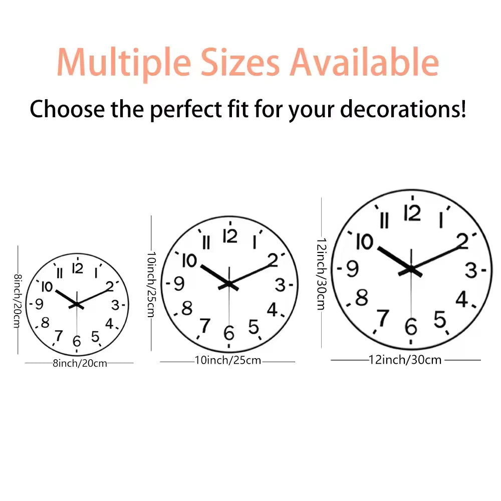 horloge murale circulaire dessins animés couleurs vives bambou bois moderne