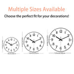 horloge murale moderne couleur geometrique forme minimale suspendue maison cuisine salle bain