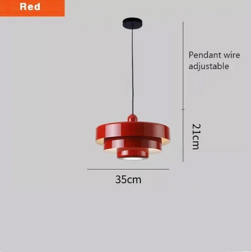 suspension lumineuse moderne orange vert blanc circulaire stratifiée scandinave opaques