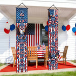 bannière étoiles aigle américaine bleu blanc rouge étoiles étoile clips décorative fête anniversaire patriotic