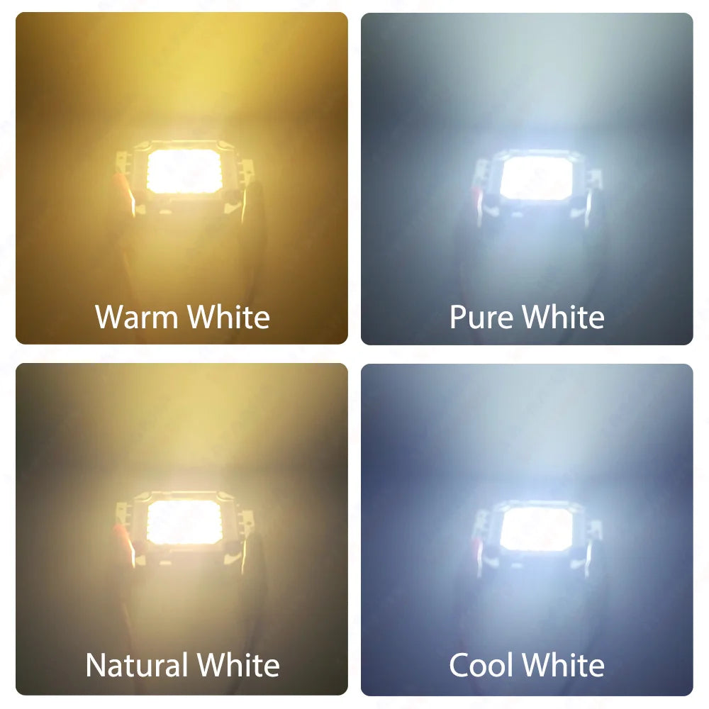 projecteur led pure white warm white cuivre 12v 5w 10w 20w 30w 50w
