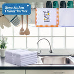 serviettes cuisine ultra douces 100 polyestère blanches absorbantes modernes 16x24cm pack pièces