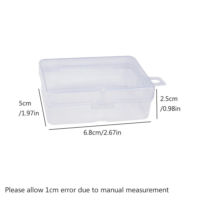 boîtes rangement transparentes poignées modernes petites pièces accessoires boîtes polyvalentes