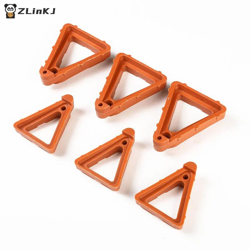 pieds pot fleurs orange triangle pratique grands petits eyelets robustes