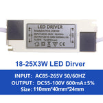 pilote led 600ma 3w 20w blanc moderne adhésif câbles certification rohs symboles sécurité
