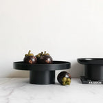 support fruits moderne plateau rangement noir blanc abs opaques plateaux deco maison