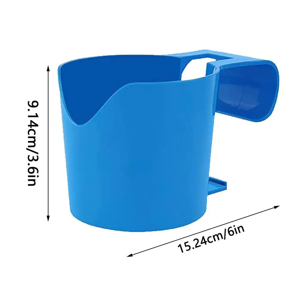 porte gobelet piscine adhésif bleu moderne clips utilitaire boissons téléphonesextérieur