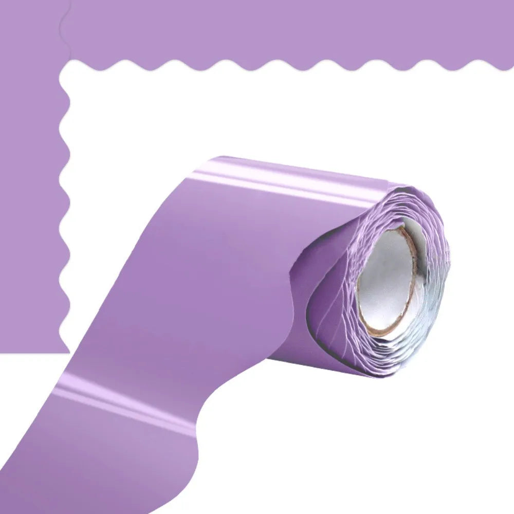 rubans adhésifs décoratifs violet rose vert gris moderne rayures ondulées