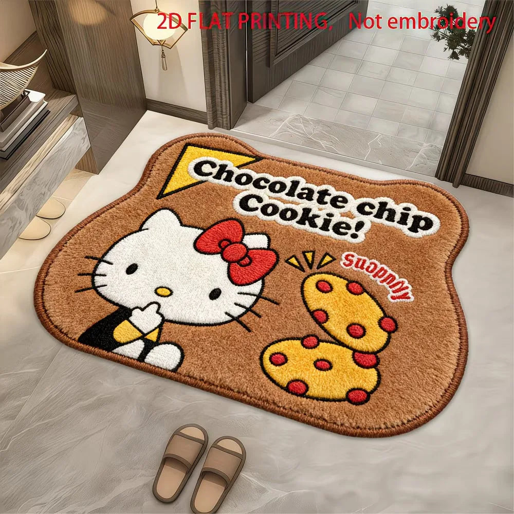 tapis dessin animé hello kitty multicolore antidérapant résistant salle bain maison intelligente couloir