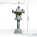 lanterne traditionnelle japonaise pierre naturelle gris opaque jardin zen