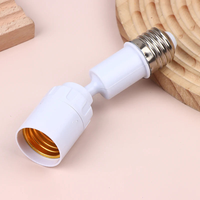 adaptateur ampoule e27 blanc moderne rotation 360 degrés métal lisse réglable led lumière