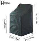 housse protection meuble extérieur noir gris uni moderne cordon serrage durable imperméableextérieur