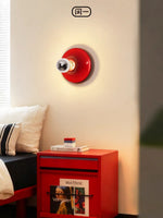 lampe murale moderne argent noir blanc rouge ampoule minimaliste fixée mur