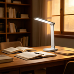 lampe led rechargeable intensité réglable gris rose bleu blanc moderne minimaliste