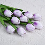 tulipes artificielles orange jaune bleu rose blanc modernes extérieures 10 pièces