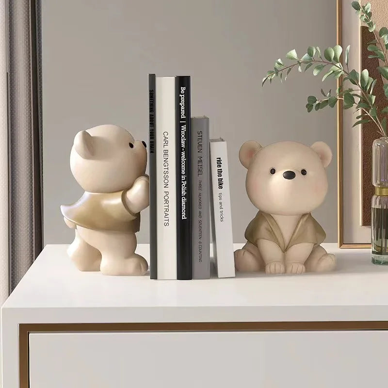 support livres résine rondin bois stylisé contemporain maison décoration intérieure salon anniversaire cadeau
