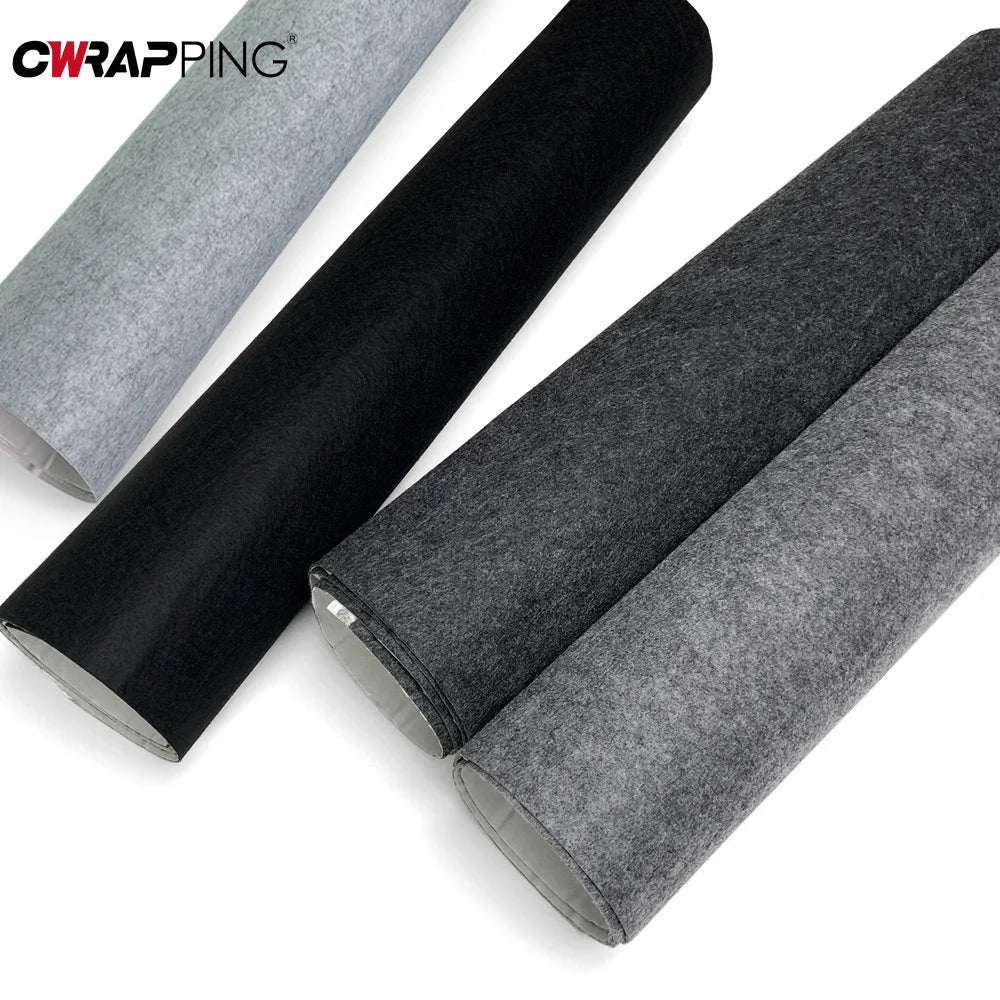tapis silencieux feutre autoadhésif isolation son maison noir gris absorbant