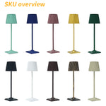 lampe table vert foncé plissée moderne rechargeable led 5v batterie lithium cem rohs