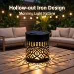 lampe solaire décorative mandala ajouré floral extérieur jardin clôture porche lumière chaude lumière colorée