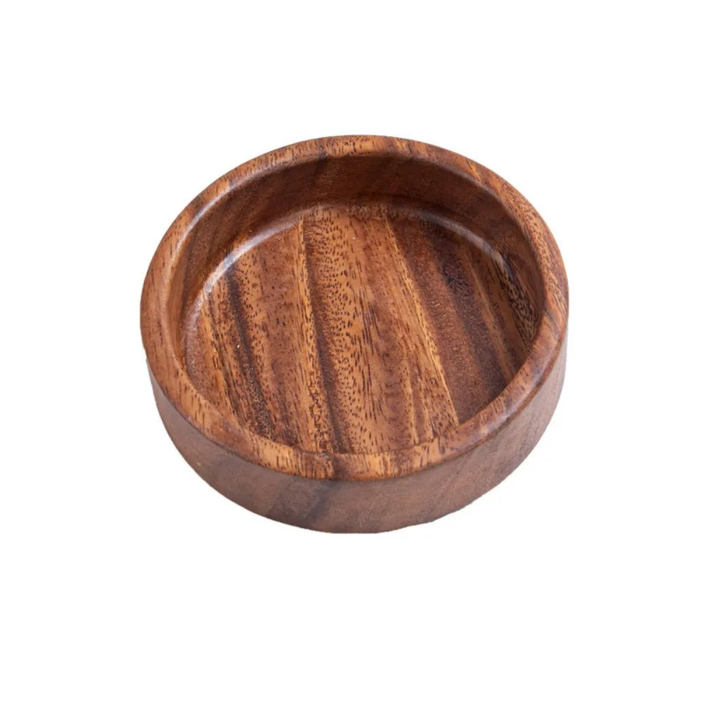 assiettes bois marron clair grain naturel moderne sans jointure multifonctionnel durable servir thé collation