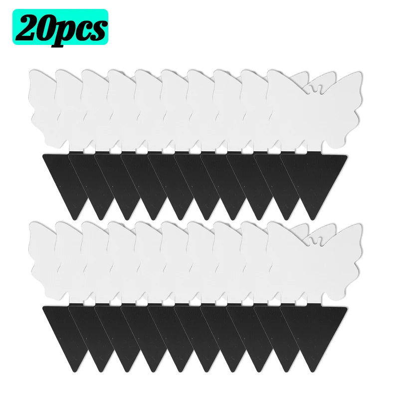 piège mouches feuille noire adhésive externe protection plantes minimalisteextérieur controle insectes 50pcs